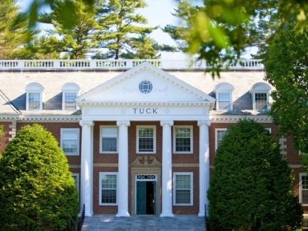 The Tuck School of Business (also known as Tuck, and formally known as the Amos Tuck School of Administration and Finance) is the graduate business school of Dartmouth College, an Ivy League research university in Hanover, New Hampshire. Founded in 1900 through a donation made by Dartmouth alumnus Edward Tuck, the Tuck School was the first institution in the world to offer a master's degree in business administration.[6][7][8][9]The Tuck School awards only one degree, the Master of Business Administration degree, through a full-time, residential program. The school does not offer an Executive MBA or a part-time program, believing that such programs, while lucrative, would dilute the focus of its full-time MBA program.[10]https://en.wikipedia.org/wiki/Tuck_School_of_Business